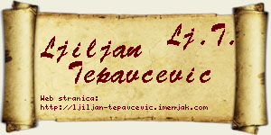 Ljiljan Tepavčević vizit kartica